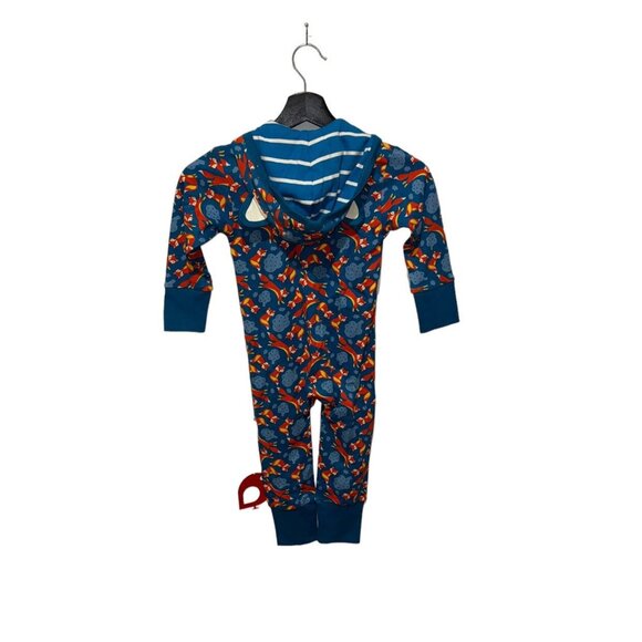 NWT Piccalilly Hooded Playsuit Foxes Size 2-3 Years - Picture 2 of 5